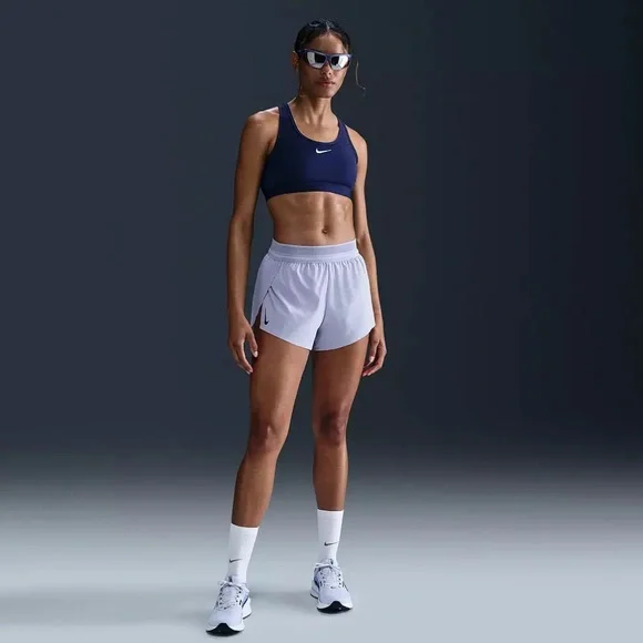 WOMEN'S NIKE AEROSWIFT DRI-FIT ADV MID-RISE 3 INCH BRIEF-LINED SHORTS $80 XXL - Picture 1 of 10
